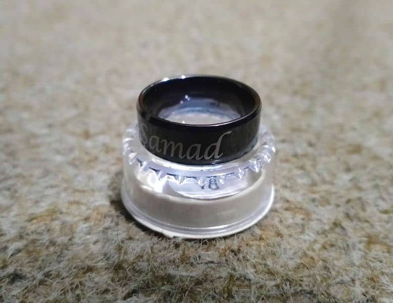 Aslamoalikum customize rings available boys and girlall size available 0