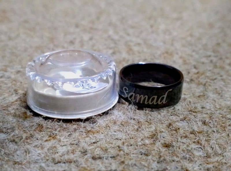 Aslamoalikum customize rings available boys and girlall size available 1