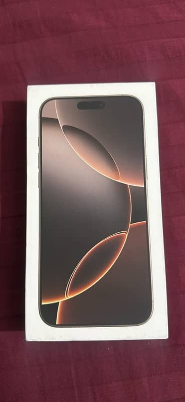 iPhone 16 Pro Max Sand Desert 256GB (American LLA) – Brand New NON PTA 0