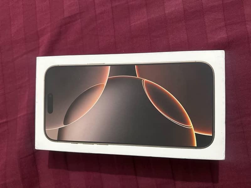 iPhone 16 Pro Max Sand Desert 256GB (American LLA) – Brand New NON PTA 6