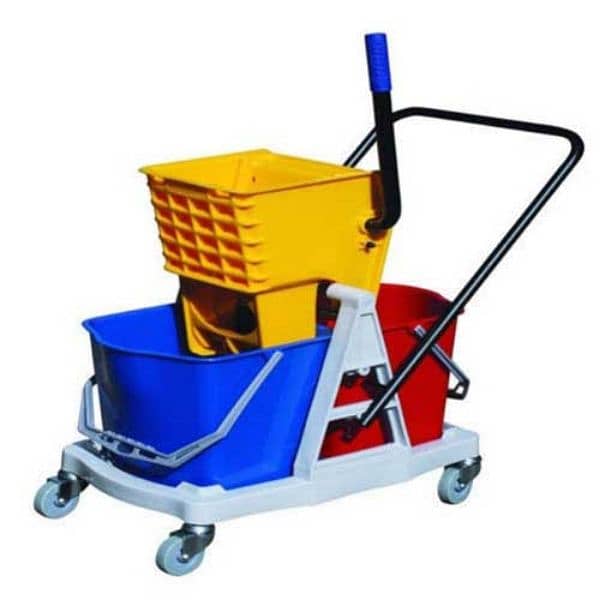 wringer mop bucket 20 liter and janitorial trolley 1