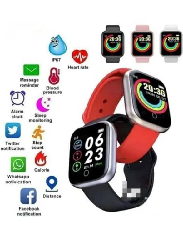 Bluetooth smart watch with health Tracking and watch resistance 2