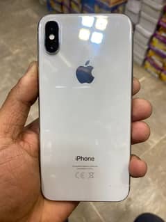 iphone x pta approved with box.   argent sale no exchange