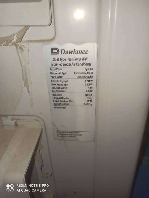 Dawlance Chrome Inverter 30 1.5 Ton 1