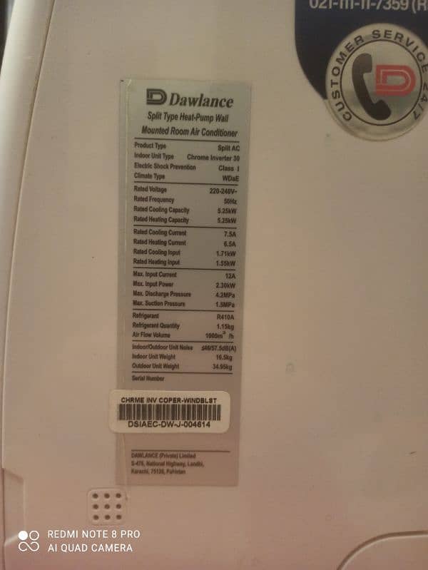 Dawlance Chrome Inverter 30 1.5 Ton 2