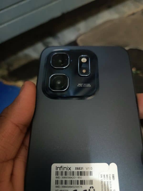 Infinix hot 50i (open box) 6 128 with box and charger 4