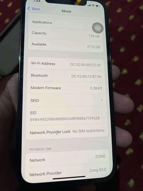 iPhone 12 Pro 128 gb factory unlock sim working 6