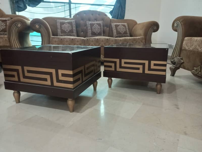 Sofa Set 6 Seater with Central Table Set 3