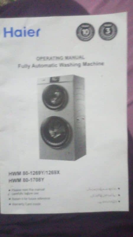 haier automatic one touc new model 4