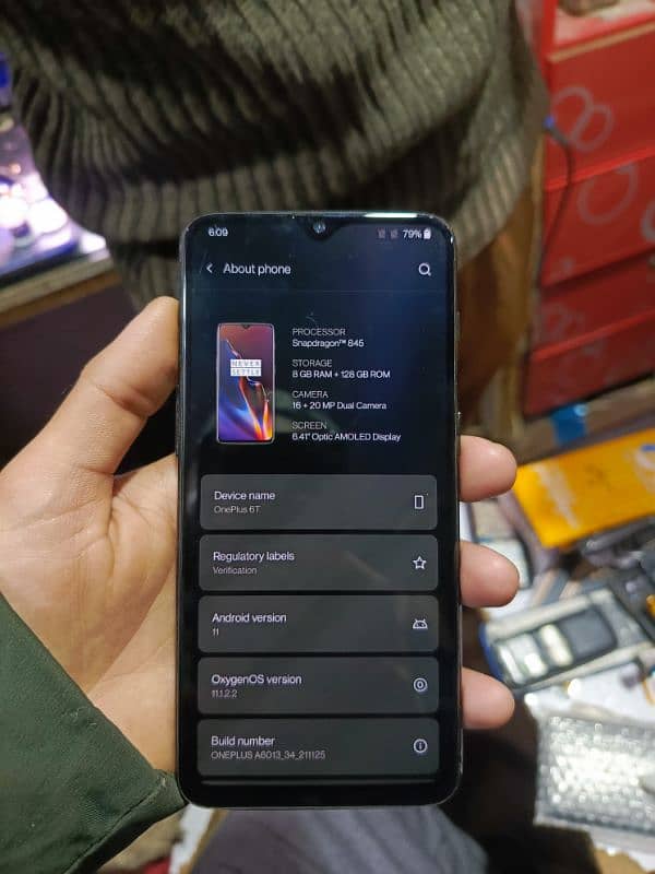 One plus 6t 8+128 GB 60 fps support 1