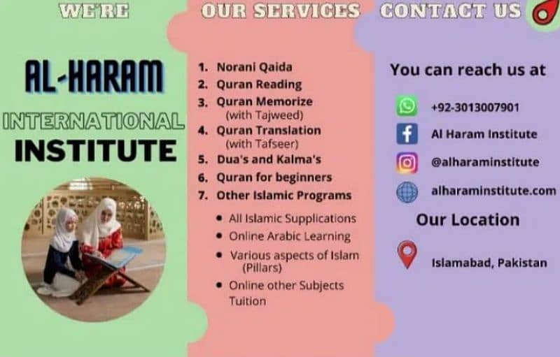 online and home tution Quran teacher available 4