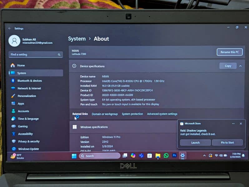 Dell Latitude 7390 5