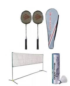 Mega offer Stainless steel badminton racket set with Free Delivery