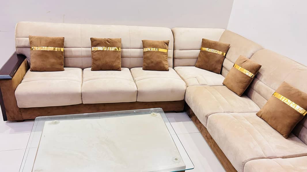 Sofa Set 7 Seater L Shape With Table 1