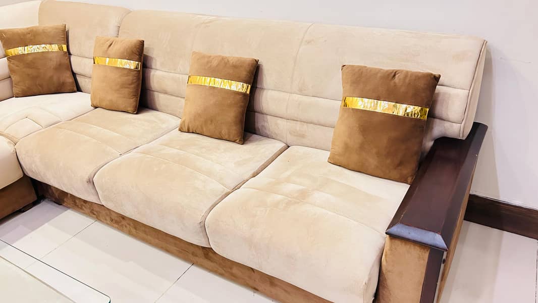 Sofa Set 7 Seater L Shape With Table 3