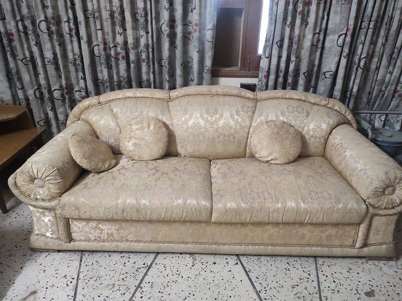 5 seater sofa set (Tally Wood) 1