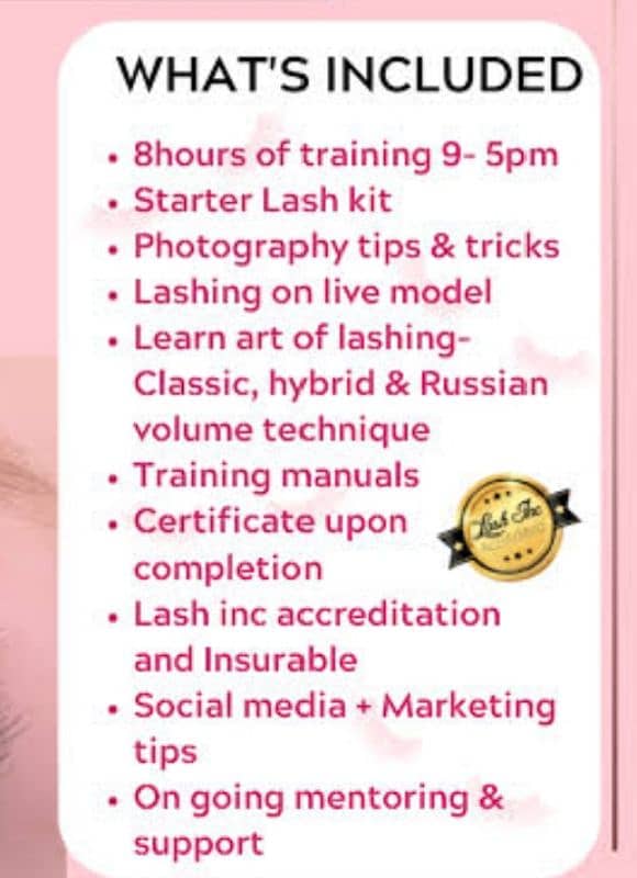 eye lashes extension training center 1