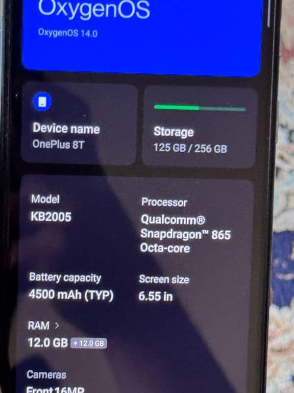 oneplus 8t 12 256 6