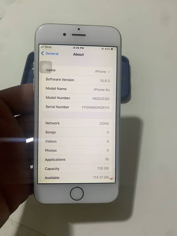 iPhone 6s 128Gb pta approved content 03239387580 2