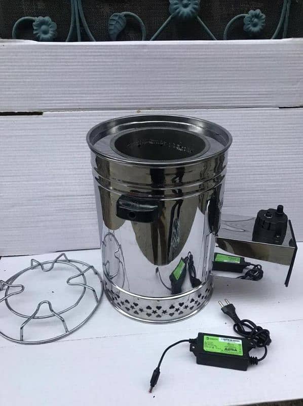 Biomass Double Plates Stove بغیر گیس بجلی کے چلنے والا چولہا 0