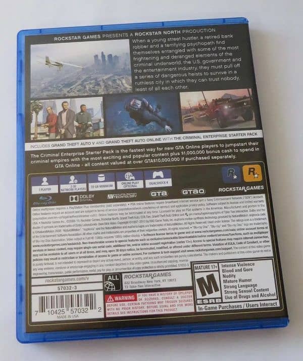 Ps4 GTA 5 premium edition disk 3