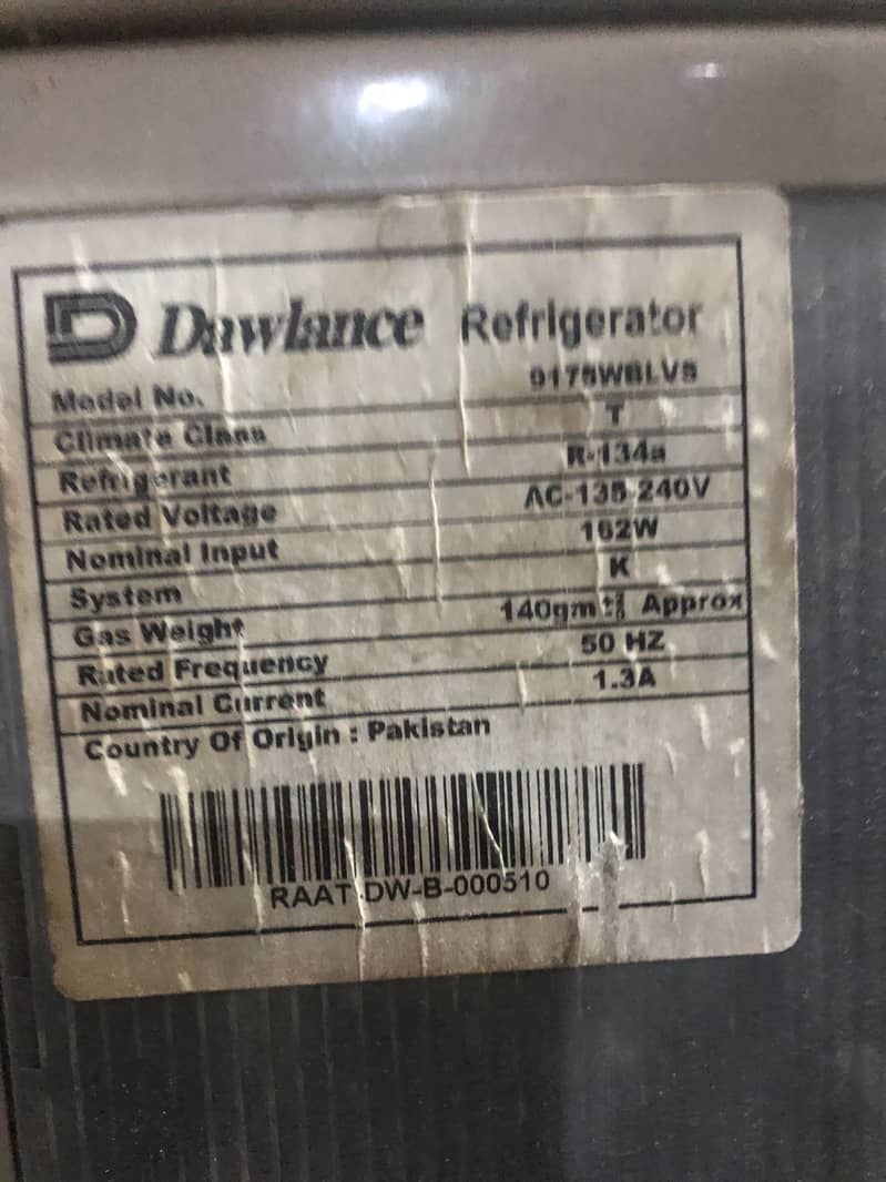 Dawlance LVS Refrigerator Medium Size 3