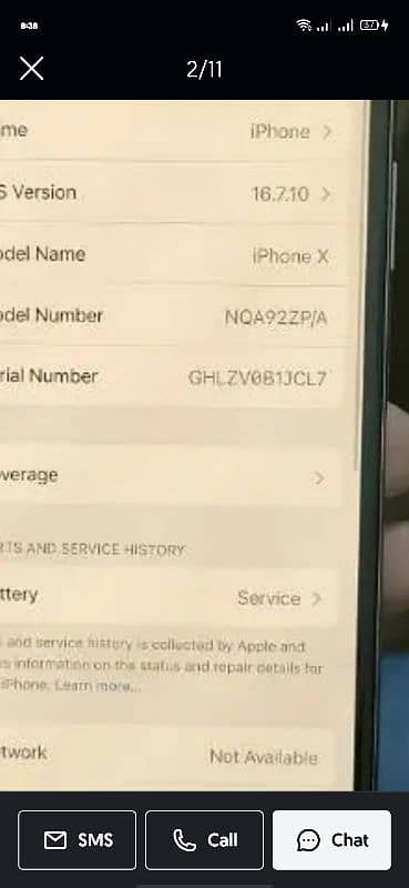 iphone x 256gb LLA model 5