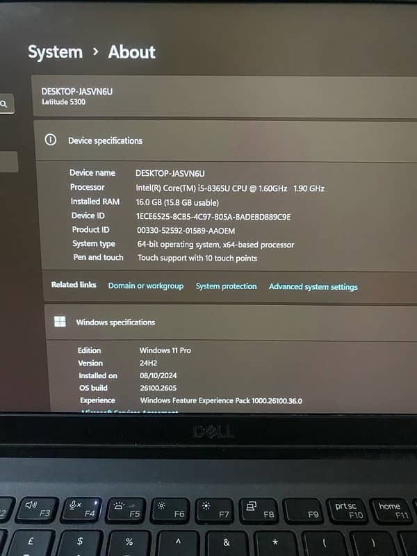 Dell Latitude 5300 8th gen 16GB 256GB Touch FHD 6