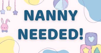 Nanny is required for 2 years old baby