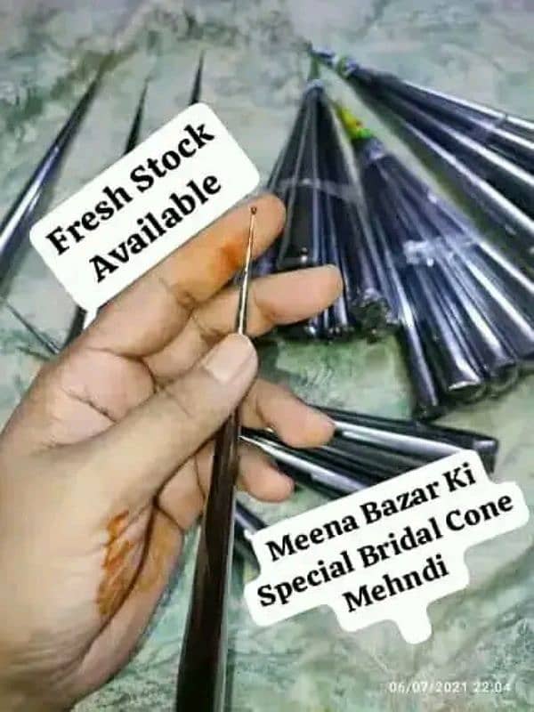 meena bazar special btidal cone mehndi 4