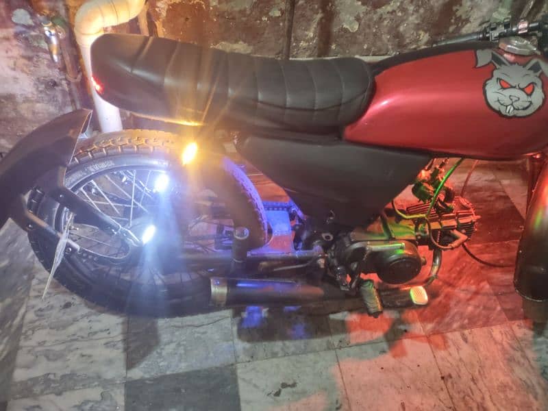 dhoom 70cc converted to Cafe racer 0