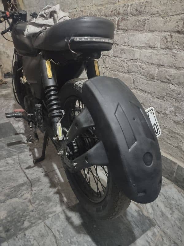 dhoom 70cc converted to Cafe racer 3