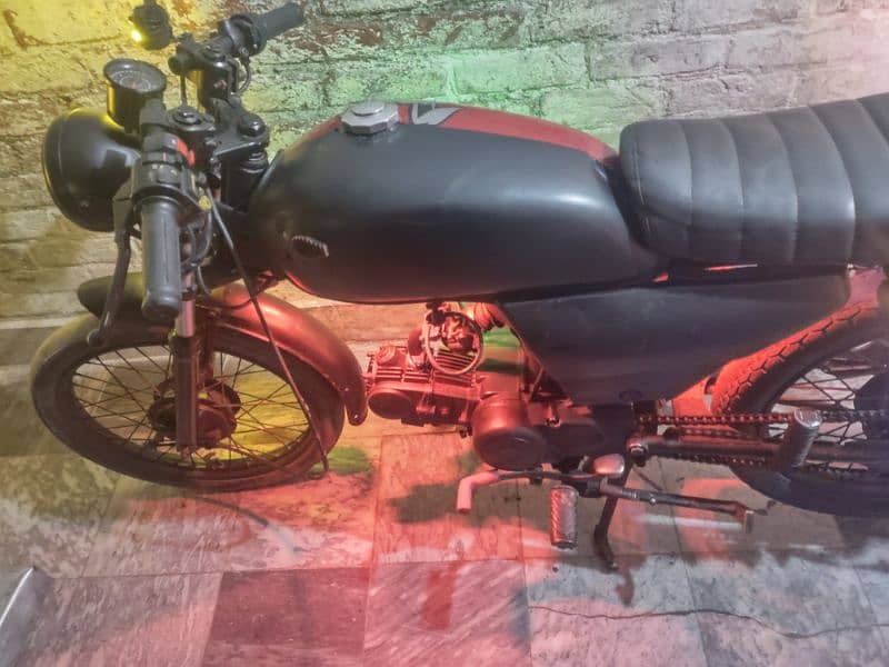 dhoom 70cc converted to Cafe racer 5