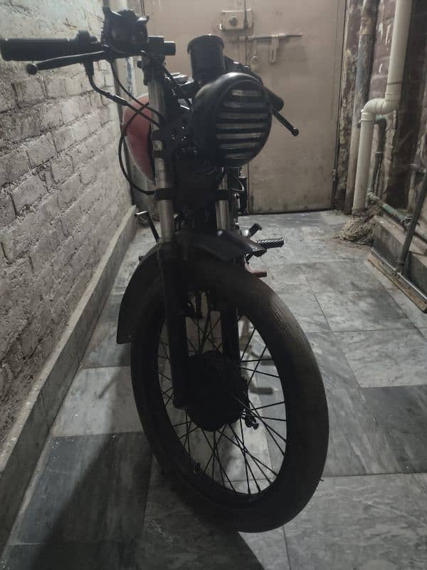 dhoom 70cc converted to Cafe racer 6