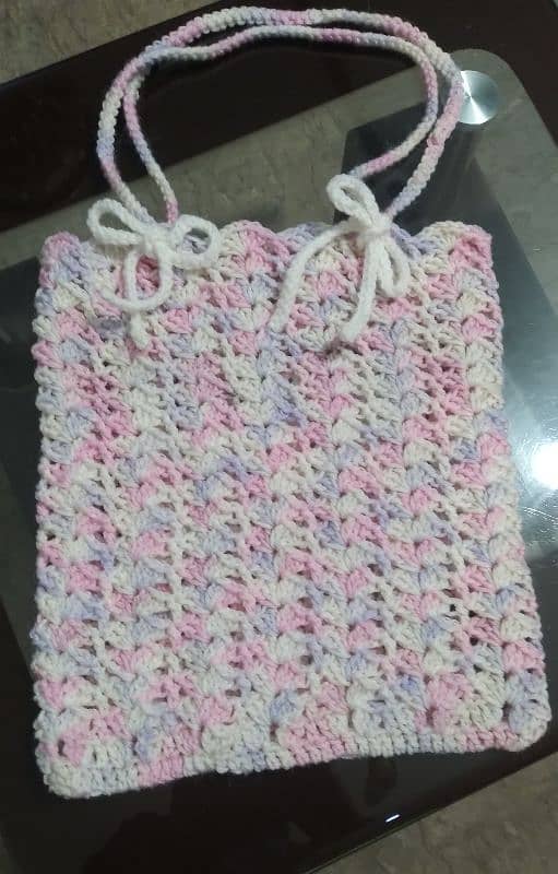 Hand Made Crochet Bag (made from 100% yarn, good quality) 0