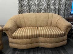 07 Seater Brown Color Sofa Set For Sale