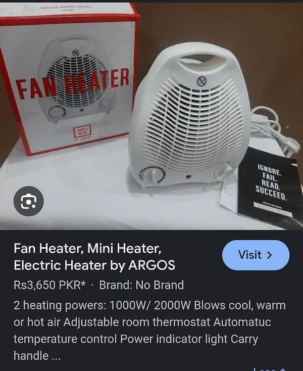 Electric fan heater 6