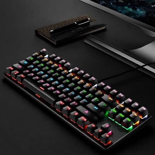 PPK 87 key RGB mechanical keyboard wired 0