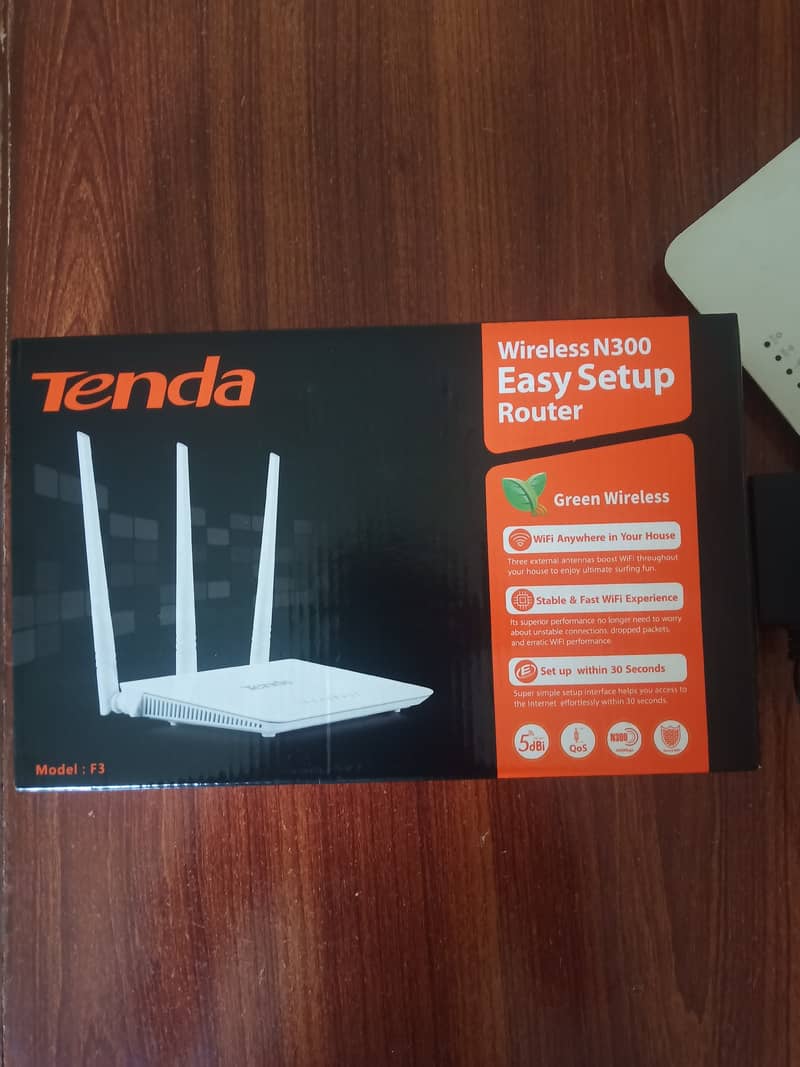 Tenda F3 N300 Wi-Fi Router 0