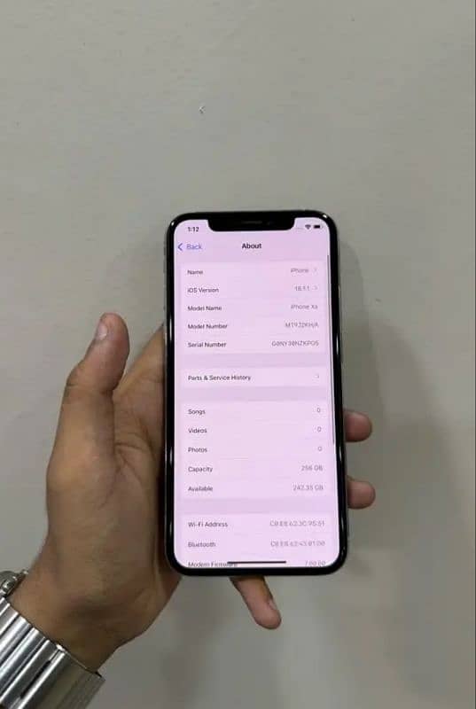 IPHONE XS 256 GB NON PTA  FACTORY UNLOCK 6