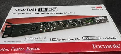 focusrite 18i20 Brand new condition