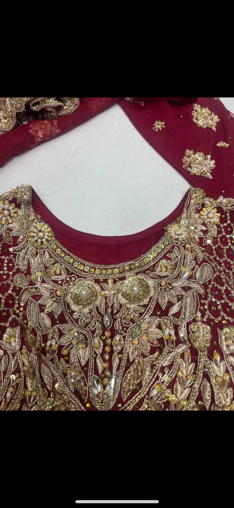 Maroon and golden lehnga 0