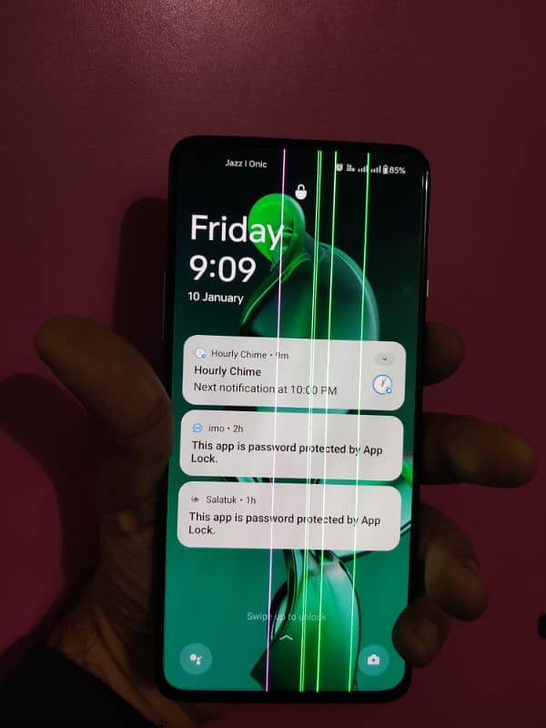 ONEPLUS 9R GREEN LINES WITH 65W ORIGINAL CHARGER 1