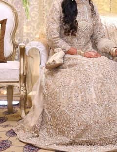 Walima Dress | Golden Bridal Maxi