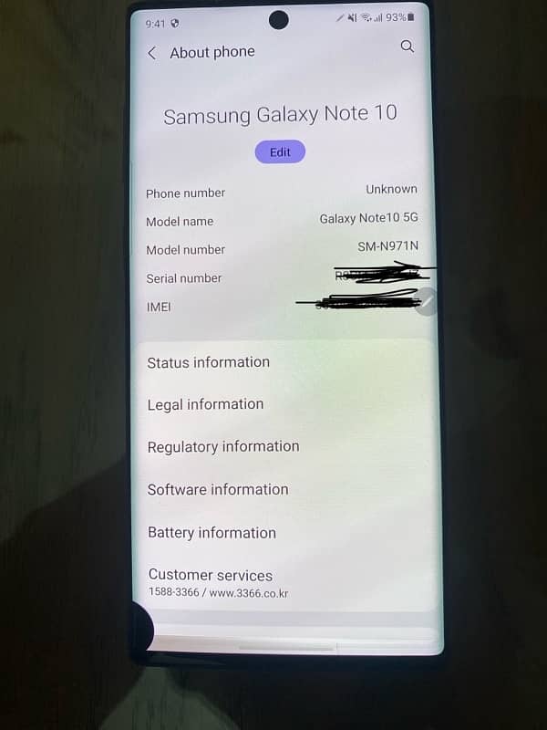 Samsung galaxy note 10 PTA 0