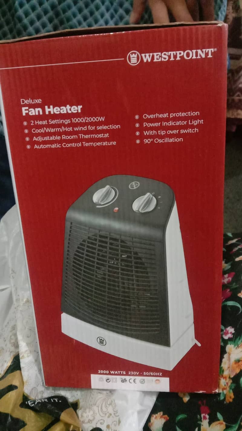 Deluxe Fan Heater  2000w 0