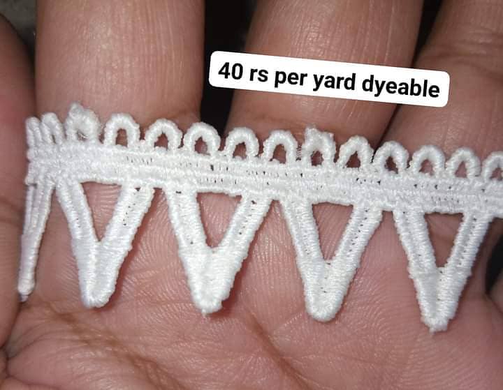 keysria white dye able lace 0