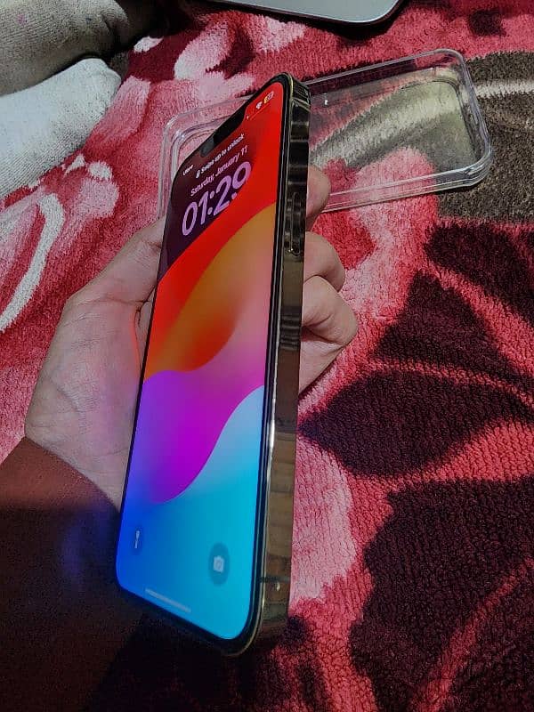 I phone 13 pro 256gb Golden Color Non PTA 2 month sim working 5