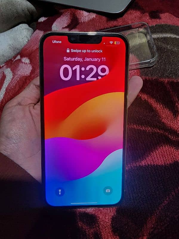 I phone 13 pro 256gb Golden Color Non PTA 2 month sim working 6