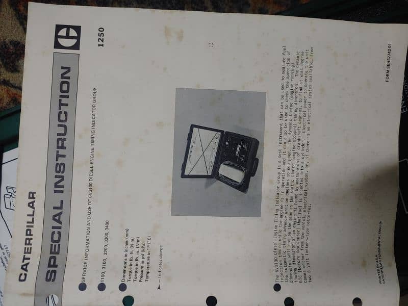 Caterpillar diesel engine timing indicator 3